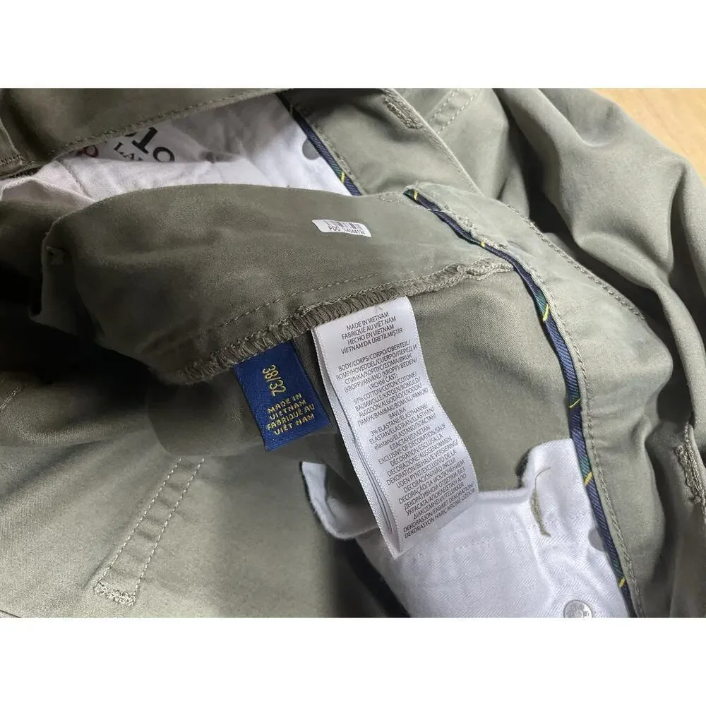Polo Ralph Lauren Pants Men’s 38x32 Green Varick Slim Straight